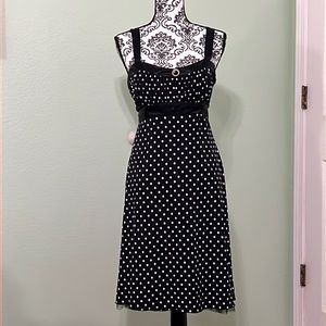 Adorable Black & White Polka Dot Dress